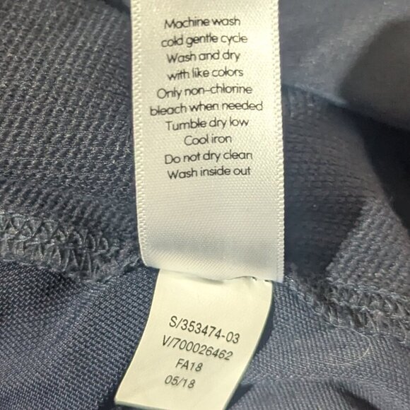 Athleta Headlands Hybrid Cargo Pants Navy Size 10 High Rise Zip Pocket - Picture 8 of 9